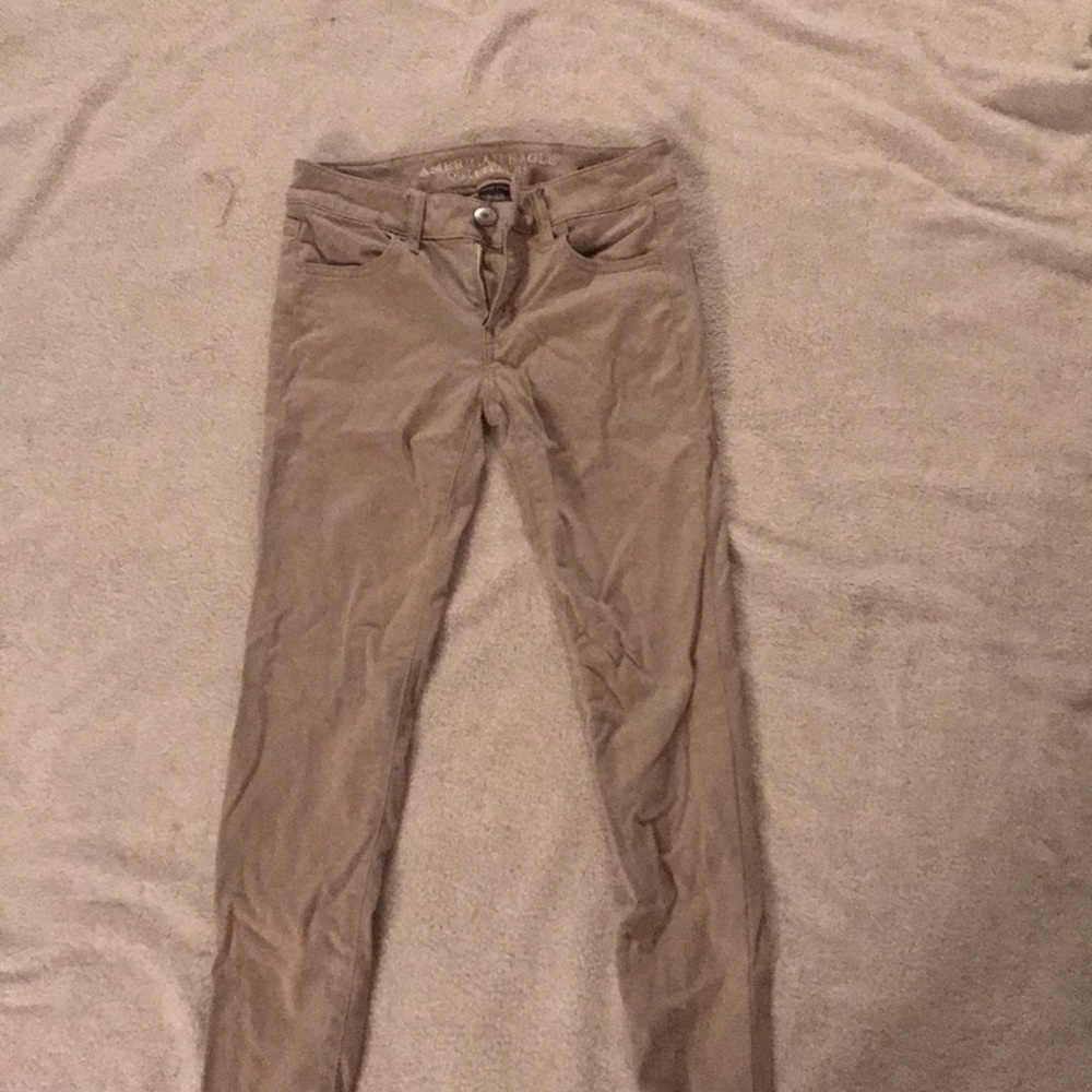 American eagle khaki jeggings